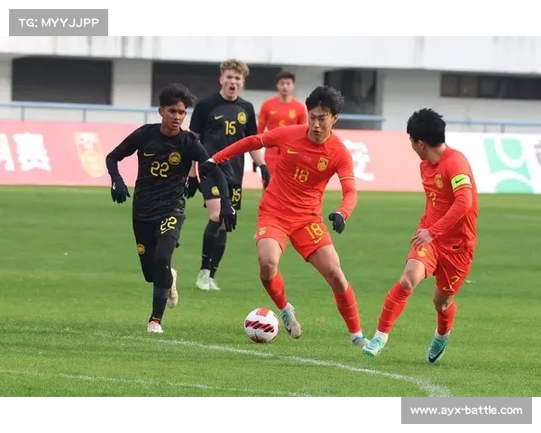 中国男足在国际友谊赛中击败马来西亚队